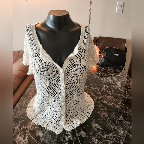 Handmade Crochet Top - Picture 2 of 3